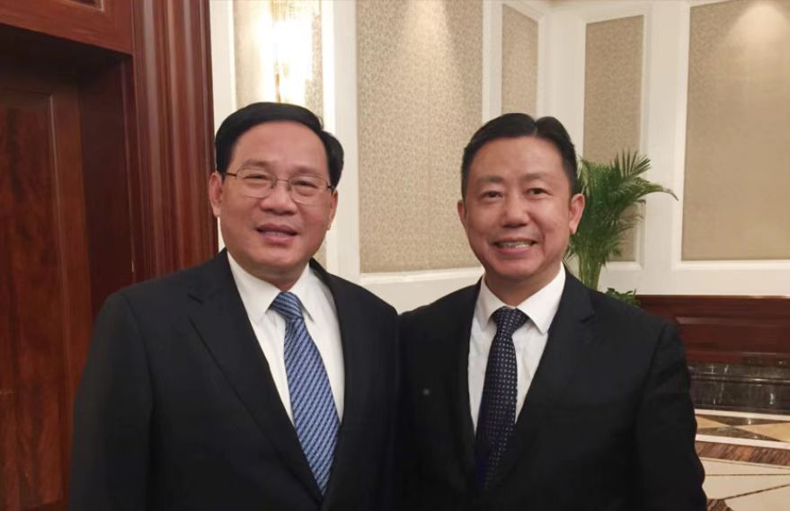 中央政治局常委、国务院总理李强与周海江合影